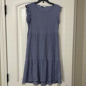 Sonoma Textured Blue Midi Dress